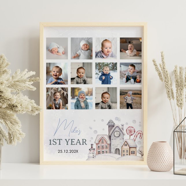 Winter Onederland 1st Year Photo Milestone Poster (Creator Uploaded)