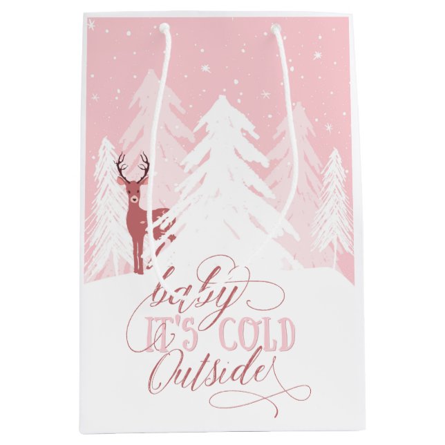 Winter Onederland Baby It's Cold Outside Gift Bag (Front)