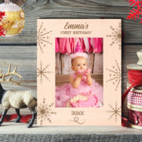Winter onederland Baby's 1st Birthday Snowflake