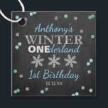 Winter ONEderland Chalkboard 1st Birthday Favour Tags<br><div class="desc">Celebrate in style with these cute and very trendy birthday party favour tags. This design is easy to personalise with your special event wording and your guests will be thrilled when they see these fabulous tags. Matching shower items can be found in the collection.</div>