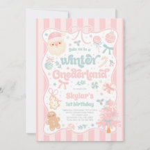 Winter Onederland Christmas Coquette Bow Birthday