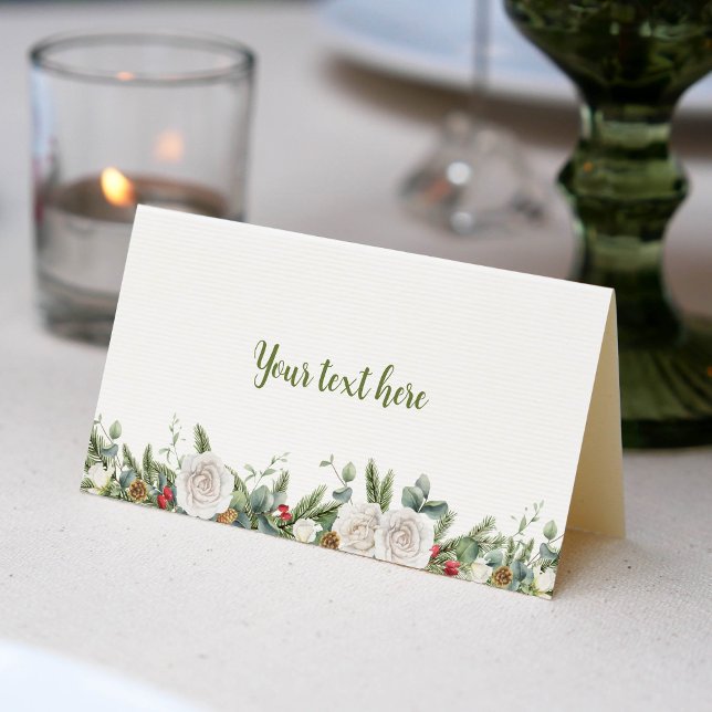 Winter Onederland Christmas Food Place Card (Creator Uploaded)