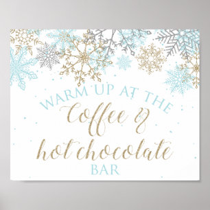 Winter Onederland Coffee & Hot Chocolate Bar Sign