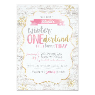winter birthday invitations