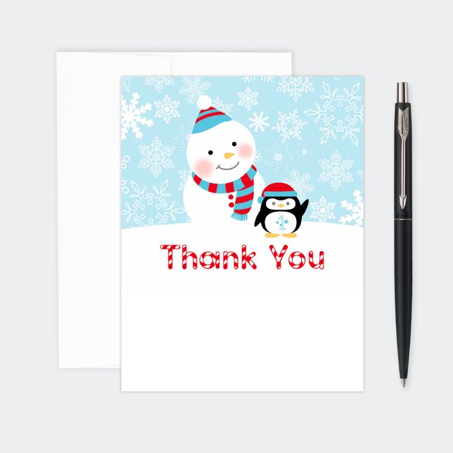 Winter ONEderland First Birthday Snowman Card (Creator Uploaded)