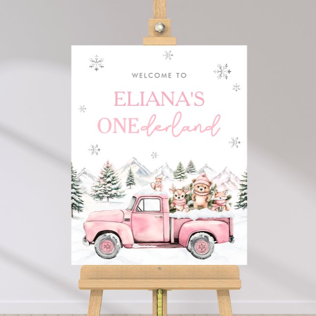 Winter Onederland First Birthday Welcome Sign (Creator Uploaded)