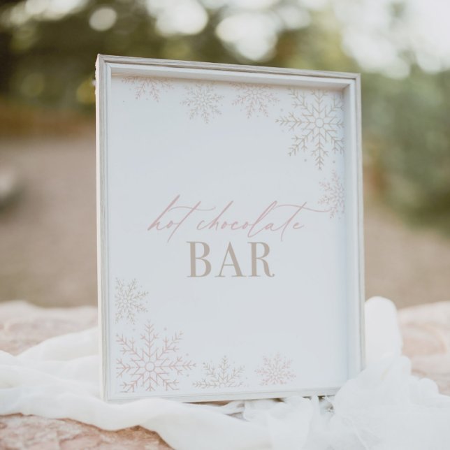 Winter Onederland Glitter Hot Chocolate Bar Sign (Creator Uploaded)