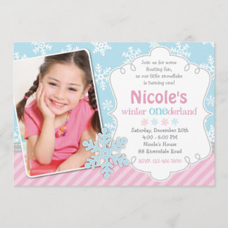 Winter Onederland Invitation