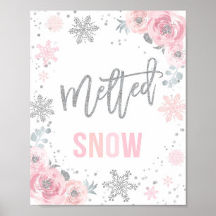 Winter ONEderland Party Decor Melted Snow Sign