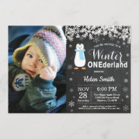 Winter Onederland Penguin Boy 1st Birthday