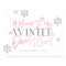 Winter ONEderland Silver Glitter Pink Welcome Sign