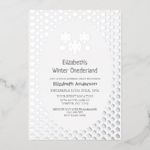 Winter Onederland Snowflake 1st Birthday