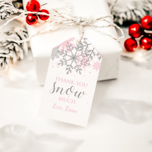 Winter Onederland Snowflake Favour Tags (Creator Uploaded)