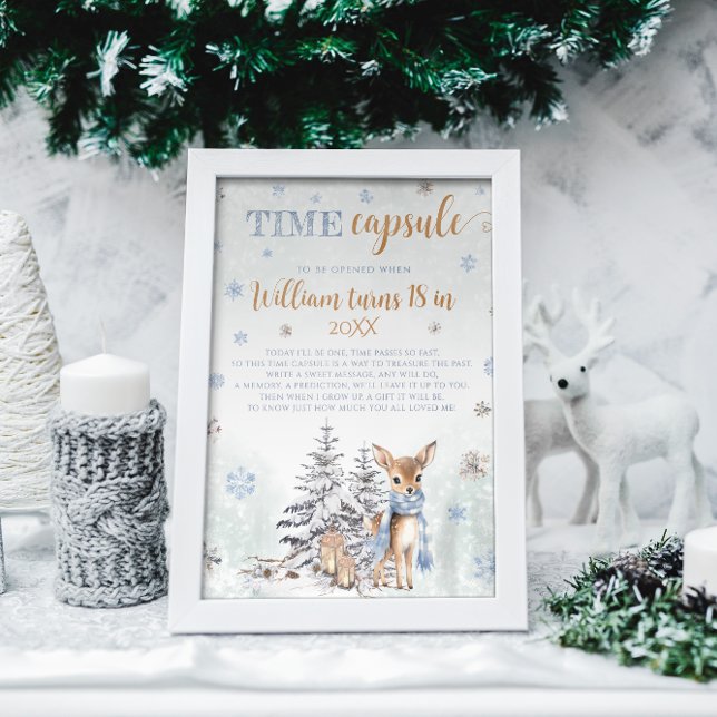 Winter ONEderland Time Capsule Cute Deer Poster (Creator Uploaded)