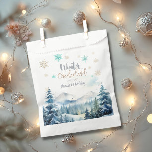 Winter onederland wonderful birthday favour bag