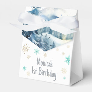 Winter onederland wonderful birthday favour box