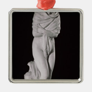 Winter, or The Chilly Woman Metal Ornament
