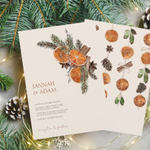 Winter Orange Slices Dried Citrus Cinnamon Wedding