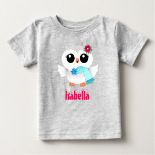 Winter Owl Baby T-Shirt
