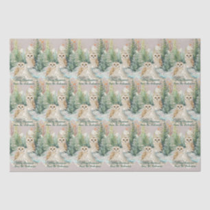 Winter Owl Christmas– Woodland Tissue Paper