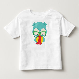 Winter Owl, Hipster Owl, Owl With Glasses, Scarf Toddler T-Shirt