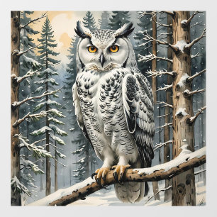 Winter Owl Window Cling