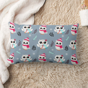 Winter Owls Lumbar Cushion