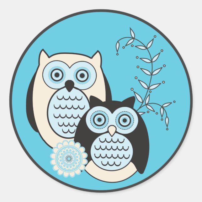 Winter Owls Stickers (Front)