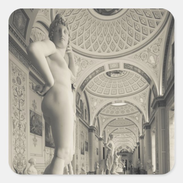 Winter Palace and Hermitage Museum Square Sticker (Front)