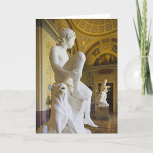 Winter Palace, Hermitage Museum, statue gallery Holiday Card