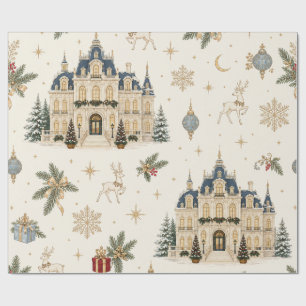 Winter Palace Ivory Christmas Wrapping Paper