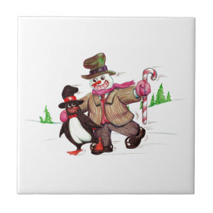 Winter Pals Ceramic Tile