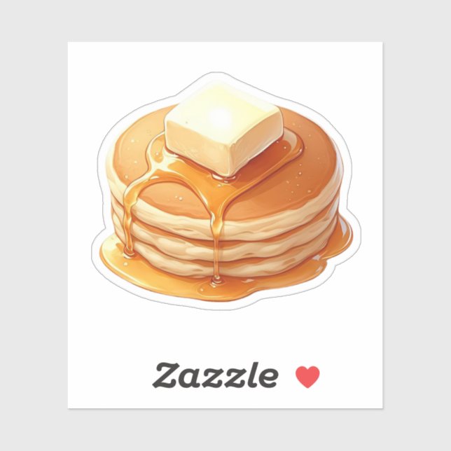 Winter Pancake Cozy Breakfast Aesthetic Sticker   (Sheet)