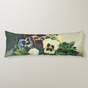 Winter Pansies, 1884 Body Cushion