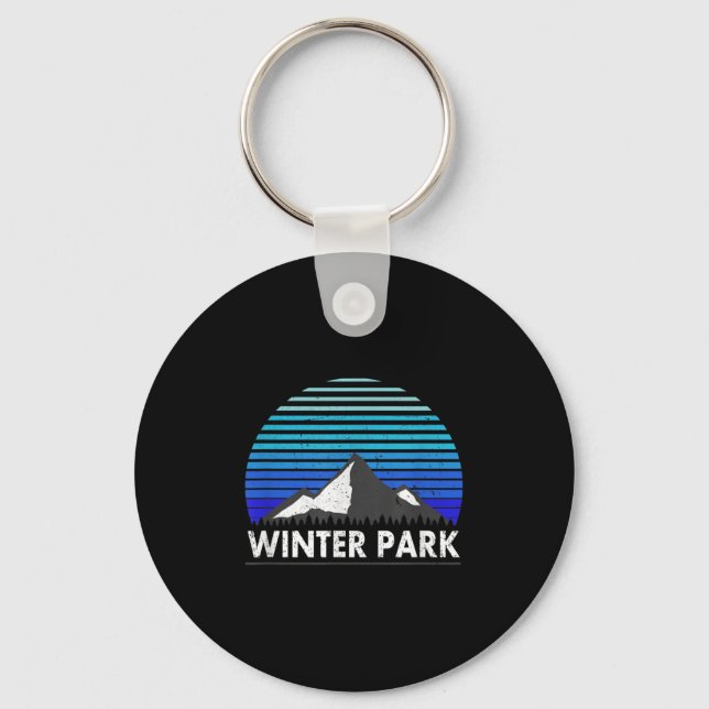 Winter Park Colorado Bluebird Mountain  Key Ring (Front)