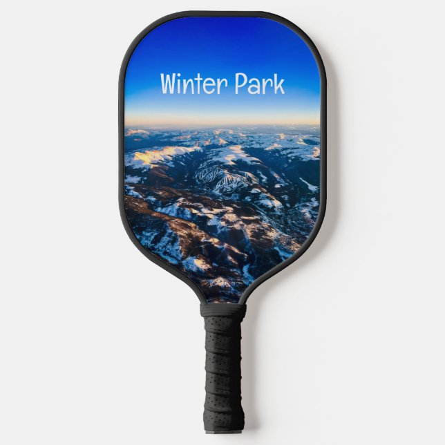 Winter Park Colorado Pickleball Pickleball Paddle (Front)