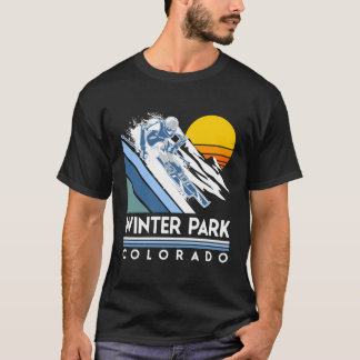Winter Park Colorado Retro Ski Hoodie T-Shirt