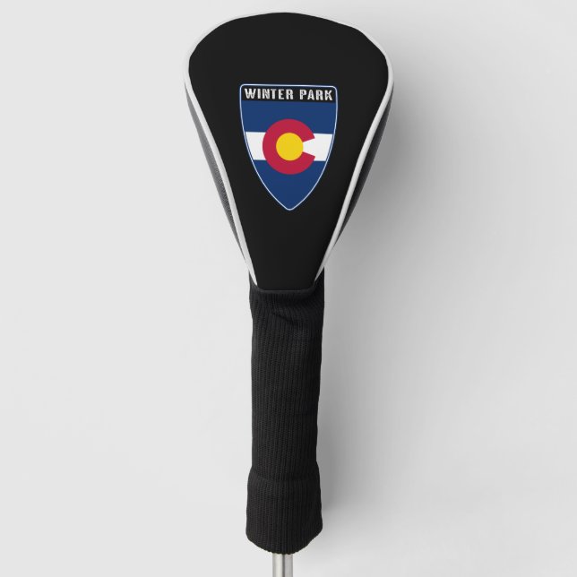 Winter Park Colorado Shield Golf Head Cover (Front)