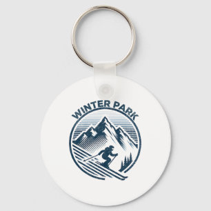 Winter Park Colorado Ski Resort Winter Skiing Key Ring