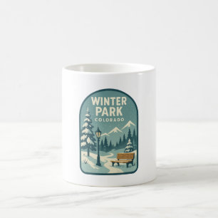Winter Park Colorado Snowy Badge Coffee Mug