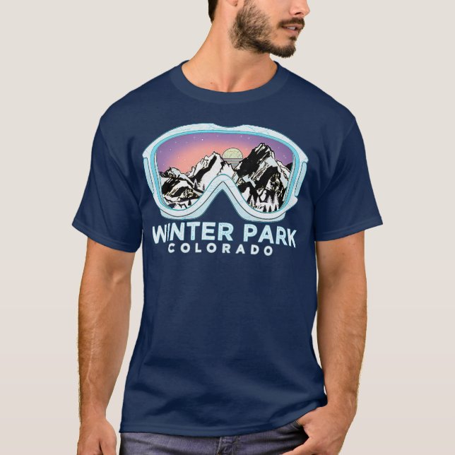 Winter Park Ski Design  Winter Park CO Skiing T-Shirt (Front)