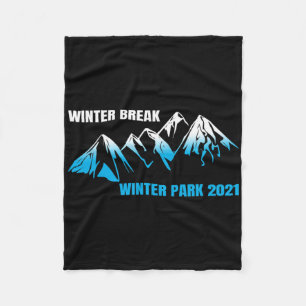 Winter Park Winter Break College High School Stude Fleece Blanket
