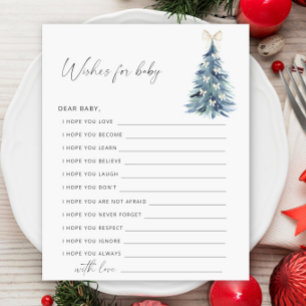 Winter Party game   wishes for baby game