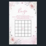 Winter Pastel Pink Snowflake Sleigh Bingo Game<br><div class="desc">Winter Pastel Pink Snowflake Sleigh Baby Shower Bingo Game</div>