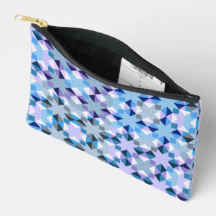 Winter patchwork star accessory pouch