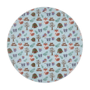 Winter Pattern Cutting Board