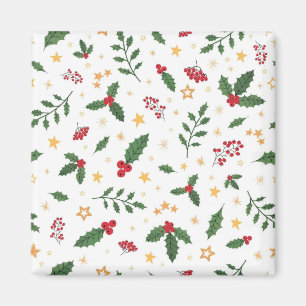Winter Pattern Design Magnet