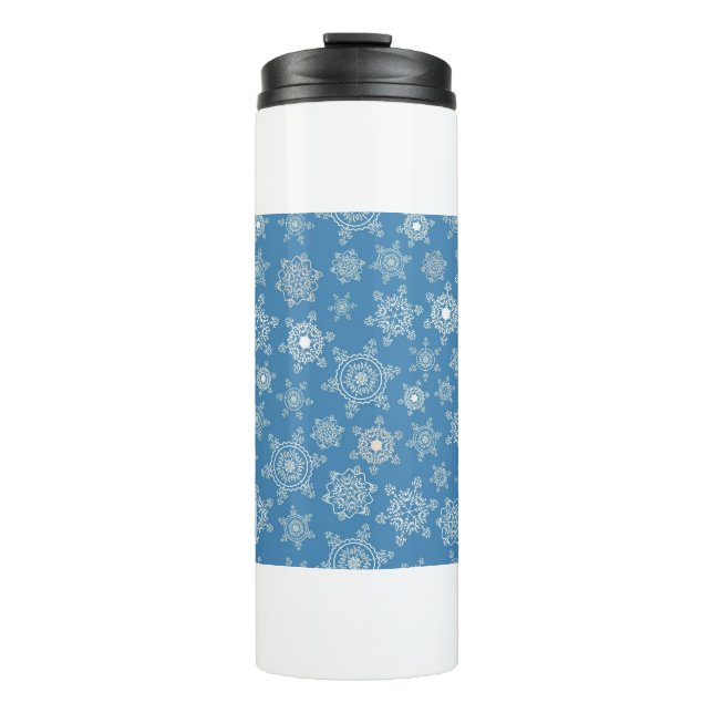 Winter pattern design. thermal tumbler (Front)