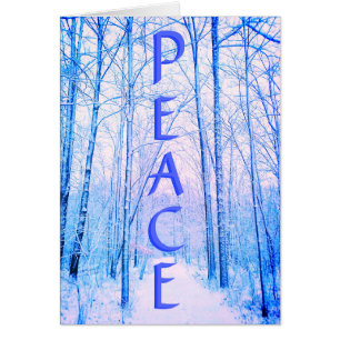 WINTER  PEACE BRIGHT CARD