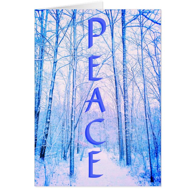 WINTER  PEACE BRIGHT CARD (Front)